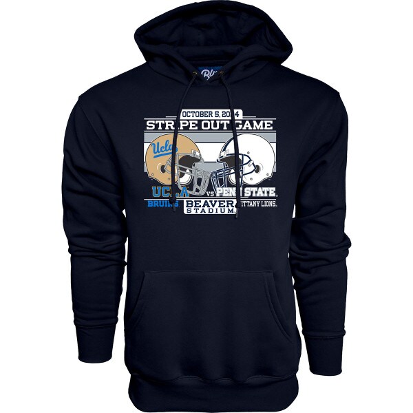 navy hooded sweatshirt Stripe Out Game UCLA vs PSU